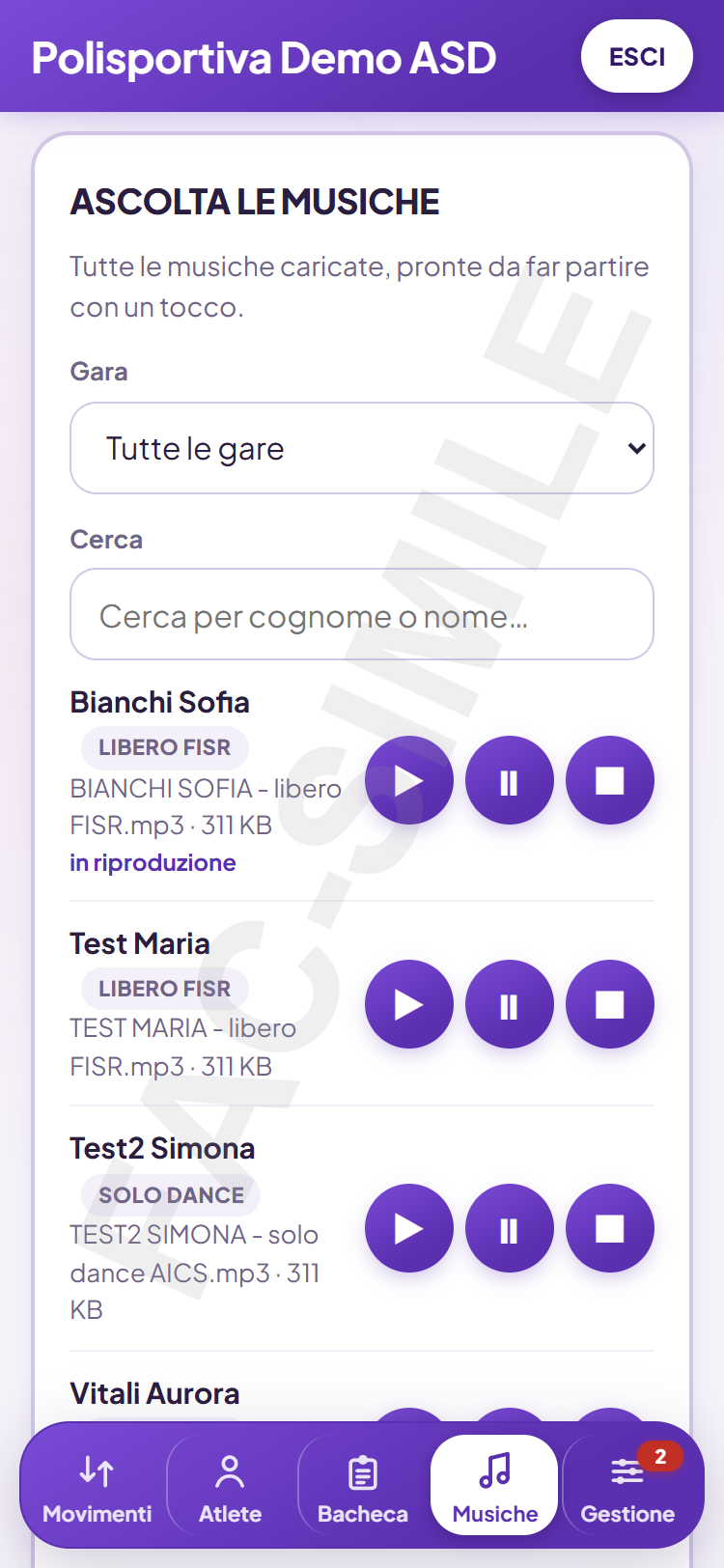 Tutte le musiche pronte sullo smartphone