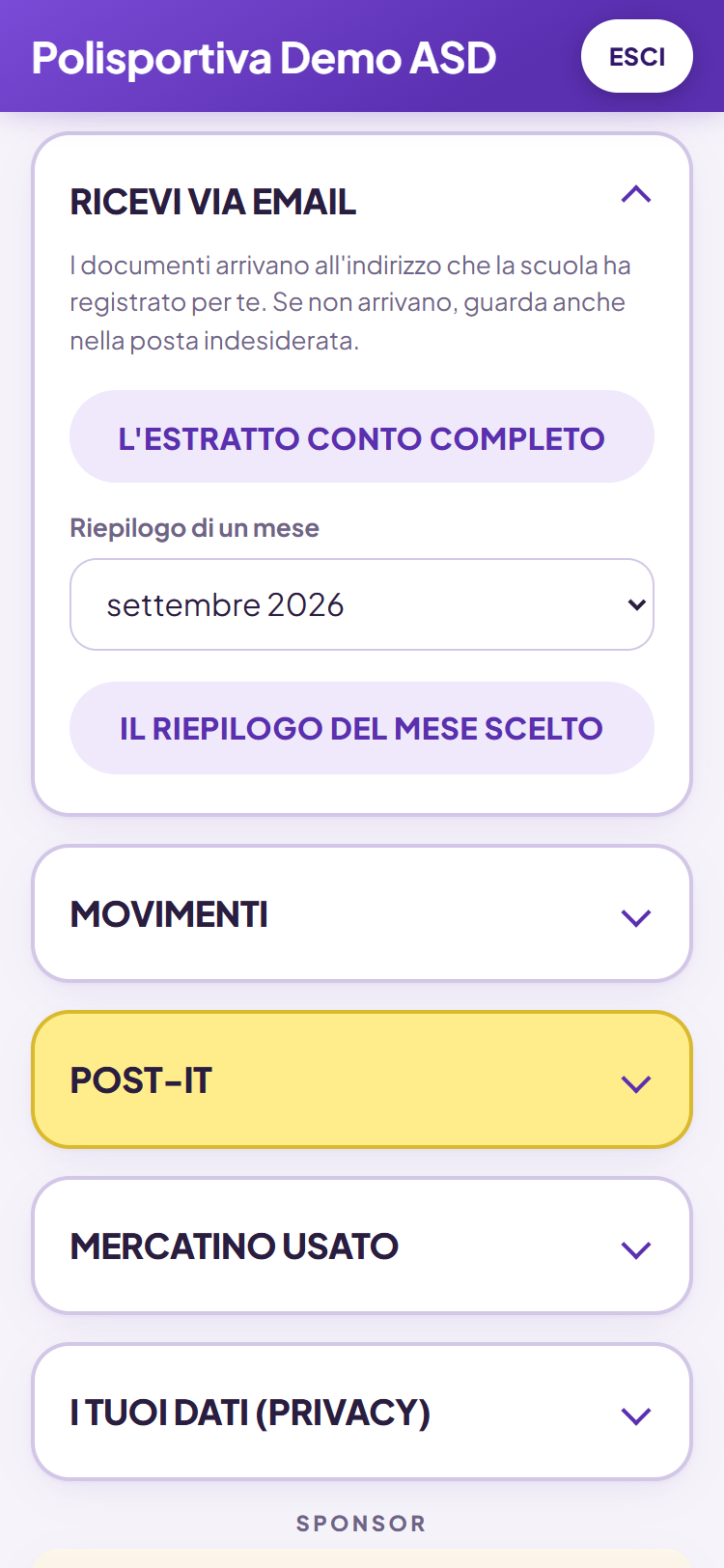 Il riepilogo del mese la famiglia se lo manda da sola, con un tocco
