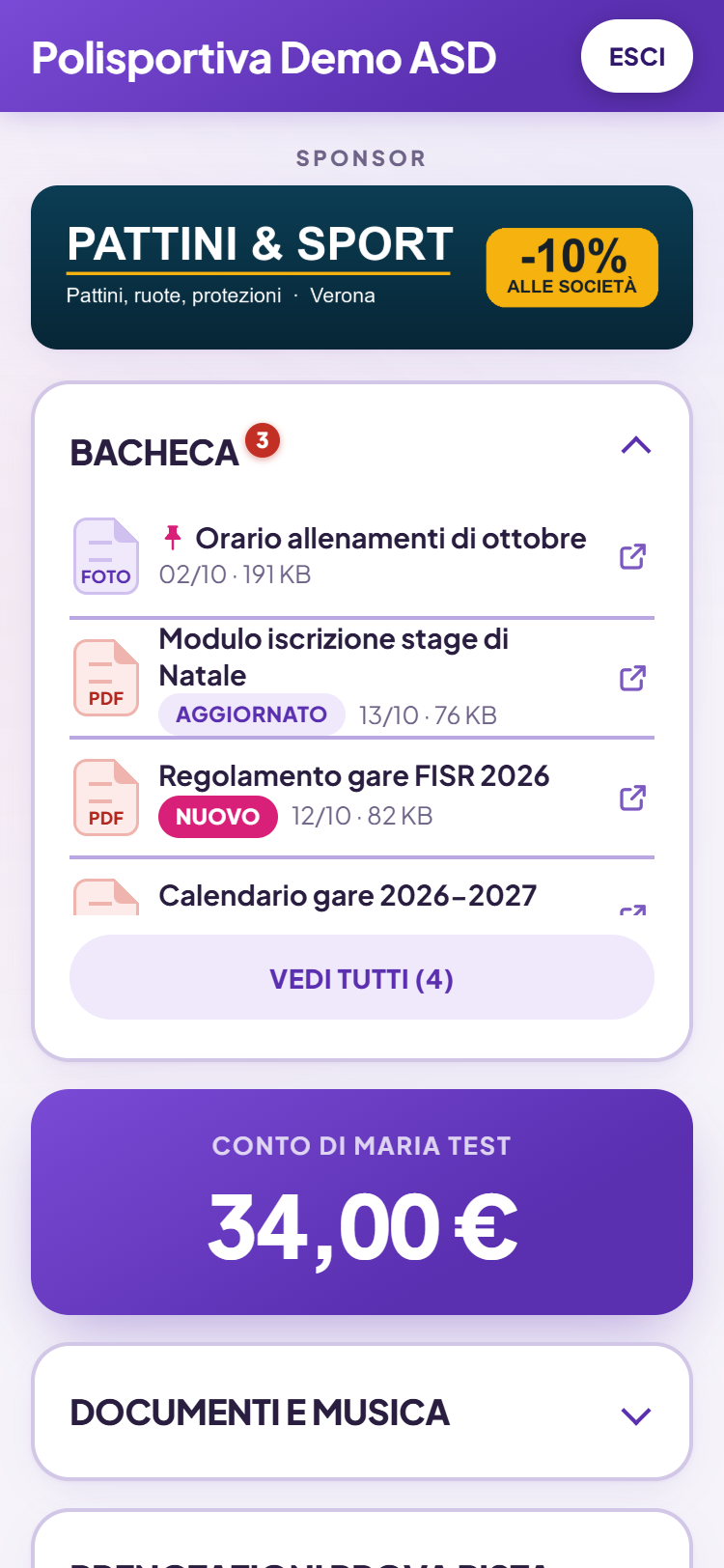 I file della scuola sul telefono della famiglia, con le novità segnate